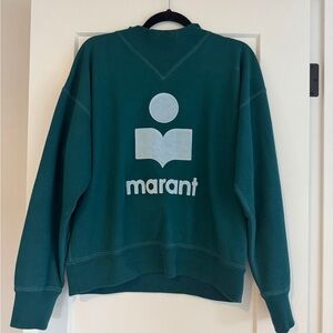 Isabel Marant Teal Sweatshirt with Logo